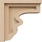 Ekena Millwork 4"W x 8"D x 8"H Classic Highland Rough Cedar Woodgrain TimberThane Corbel, Primed Tan CORUR04X08X08HLDRCPR - alternate 3